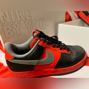 Nike Air Men’s Size 8 Black, Red & Grey Custom